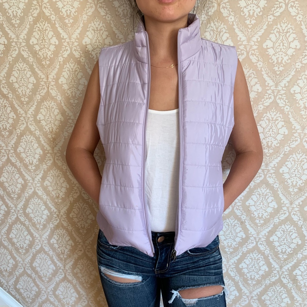 lavender vest